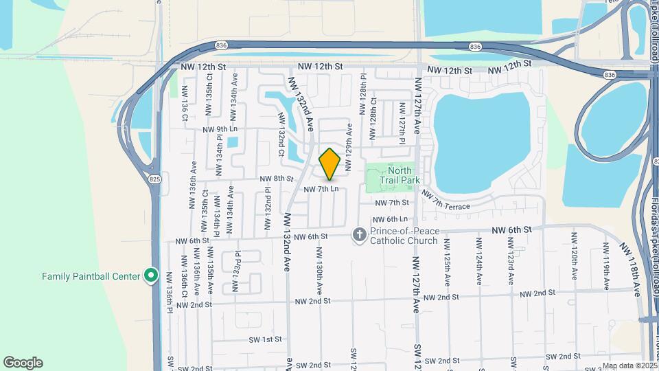 12943 NW 7th Ln Map and Location Details