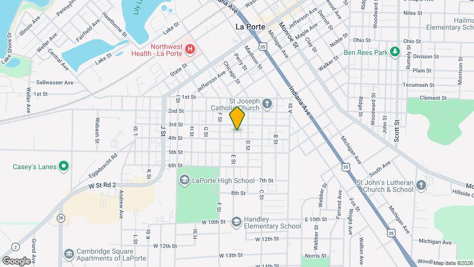 309 E St Mapa y Detalles de la Ubicación