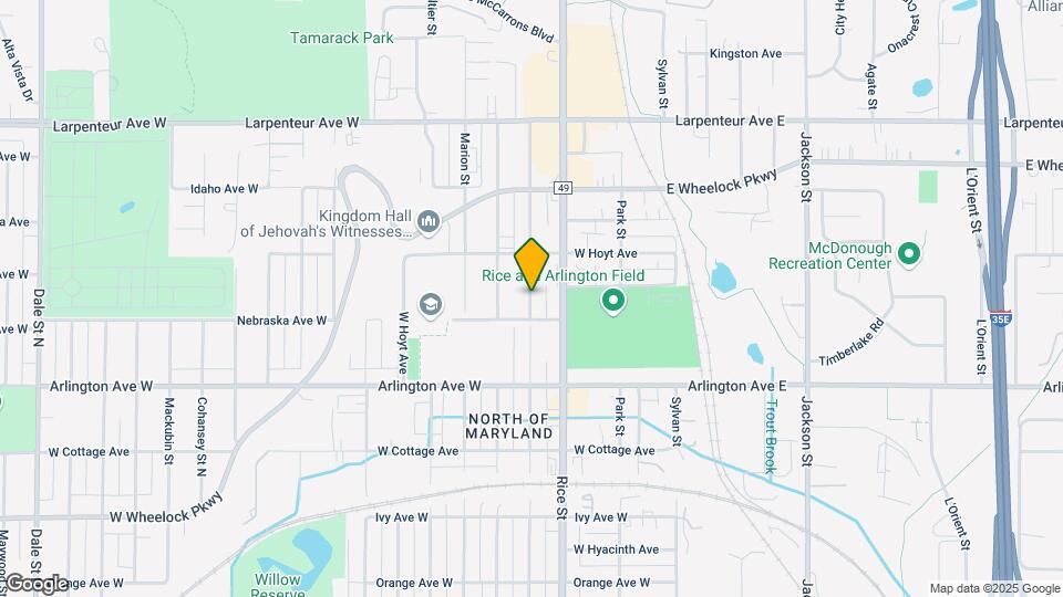 1522 Albemarle St Map and Location Details