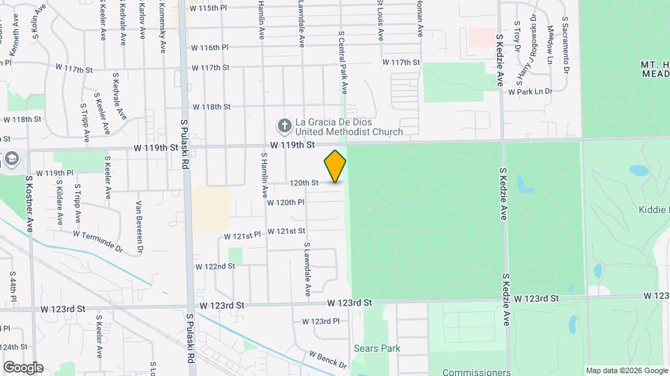 3611 W 120th St Map and Location Details