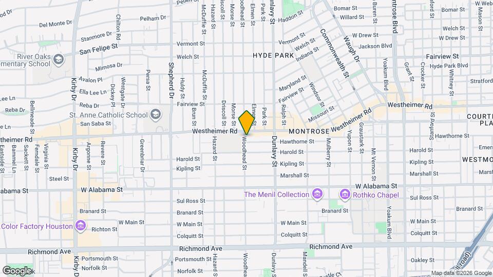 1758 Hawthorne St Map and Location Details