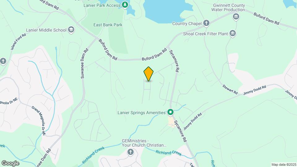 1153 Lanier Springs Dr NE Map and Location Details