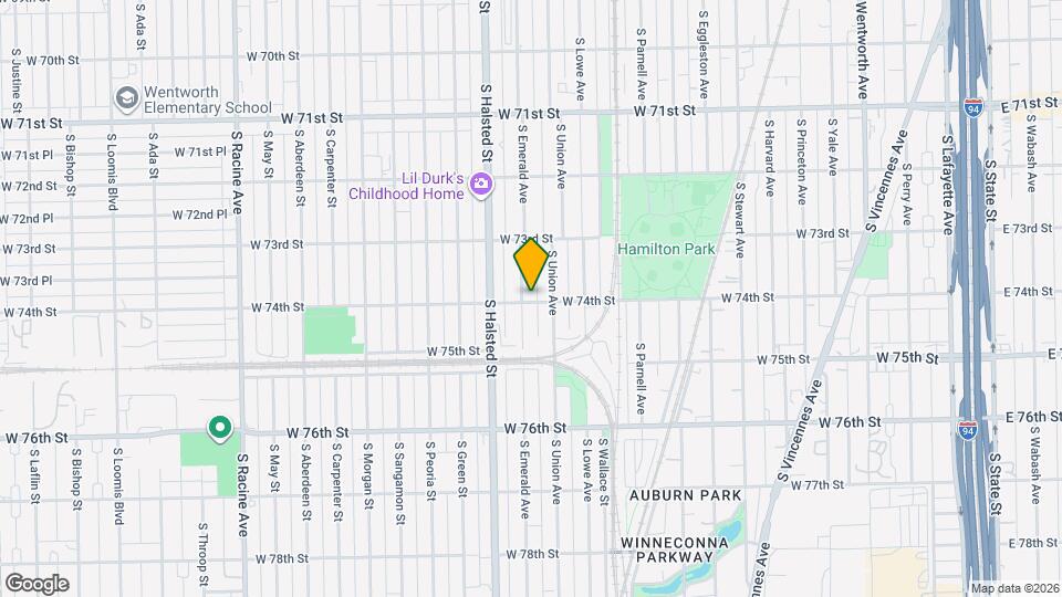 7359 S Emerald Ave Map and Location Details