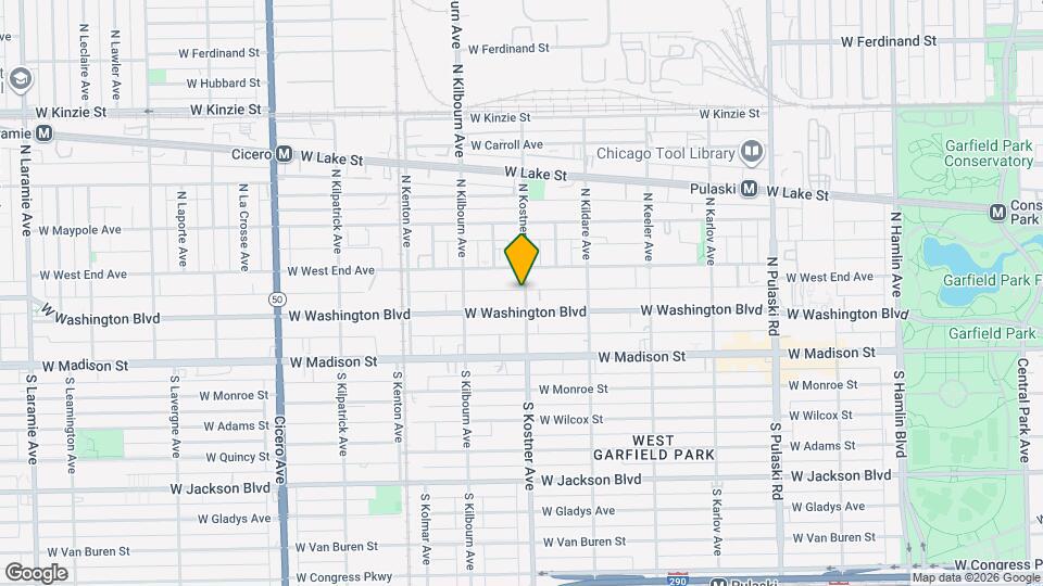 118 N Kostner Ave, Unit 3 Map and Location Details