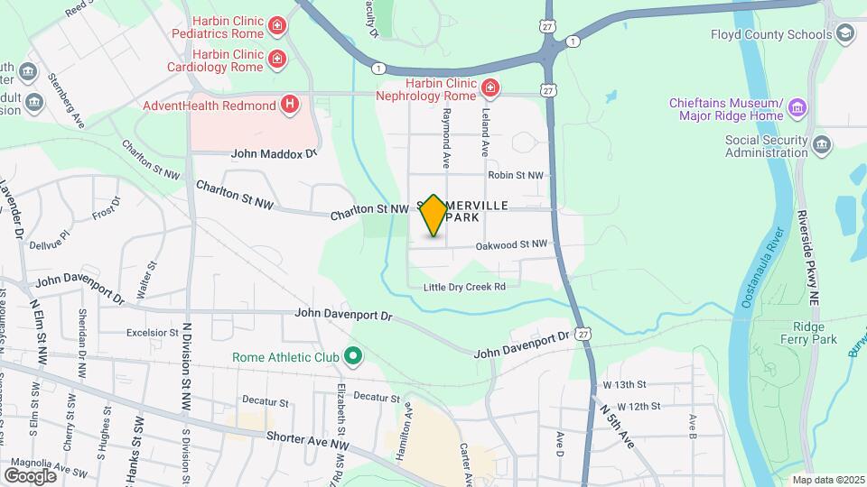 204 Oakwood St NW Map and Location Details