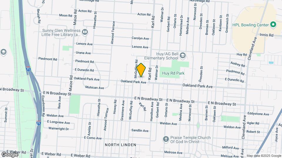 1272-1274 Oakland Park Ave Map and Location Details