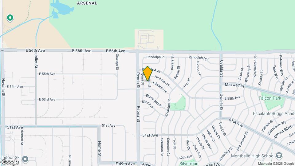 5431 Quentin St Map and Location Details