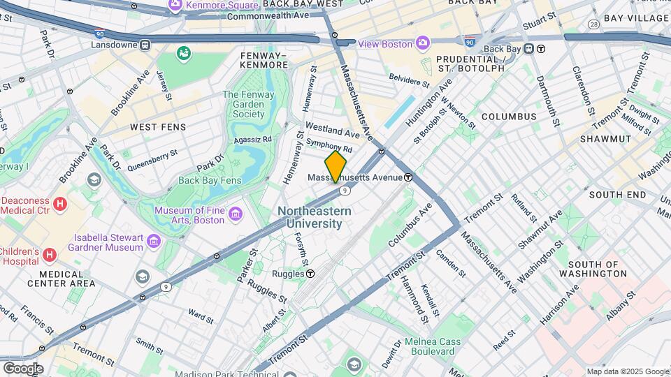 319 Huntington Ave Map and Location Details