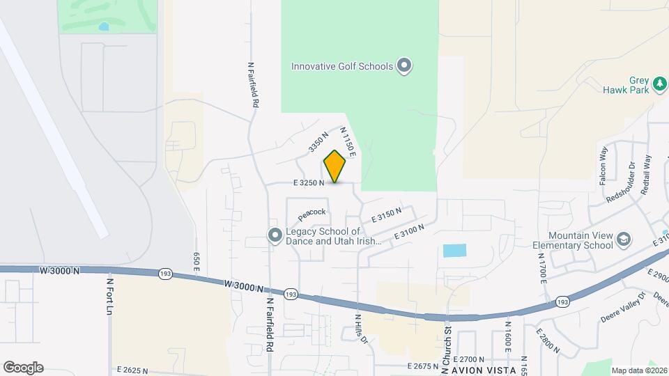 1074 E 3250 N Map and Location Details