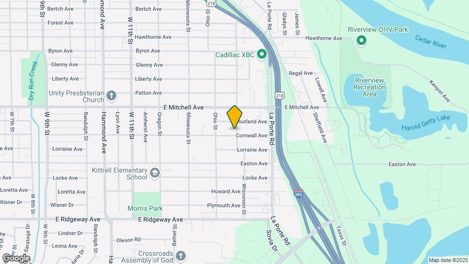 1833 Cornwall Ave Map and Location Details