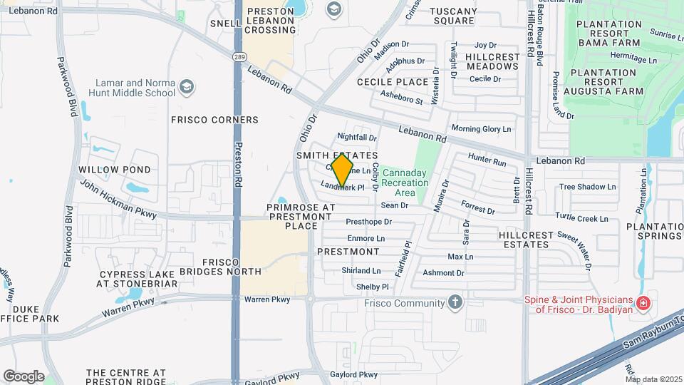 9507 Landmark Pl Map and Location Details