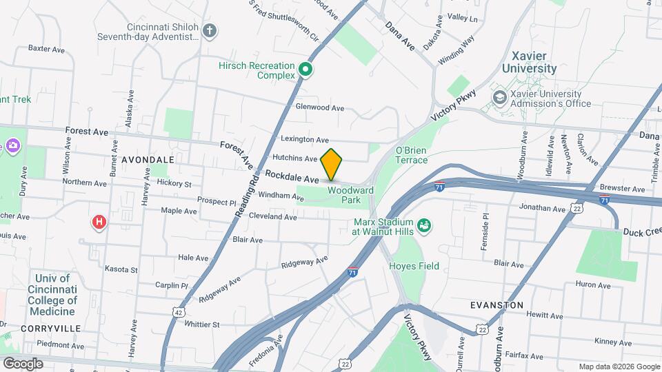 879 Rockdale Ave Map and Location Details