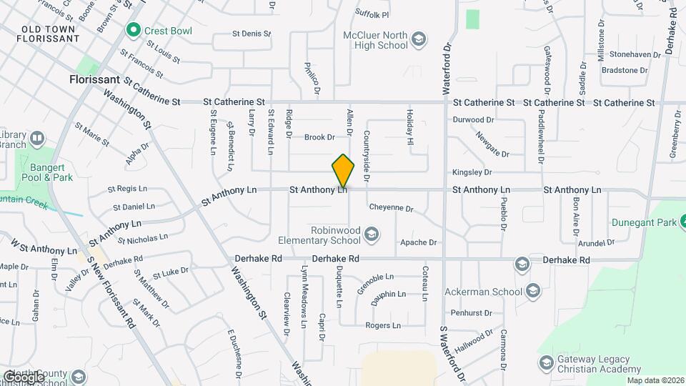 890 St Anthony Ln Map and Location Details