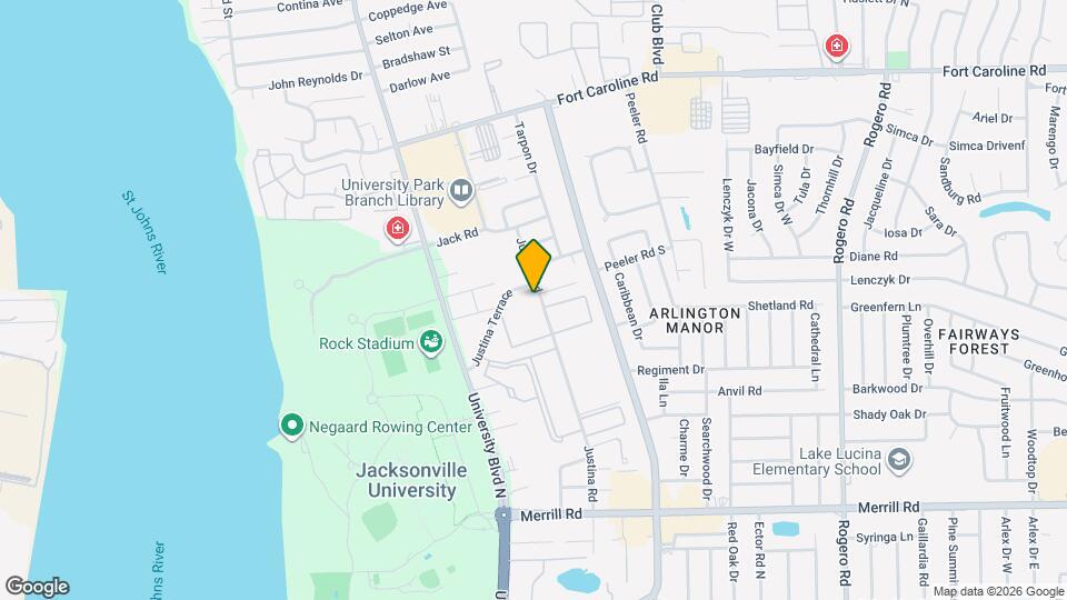3280 Justina Rd Map and Location Details