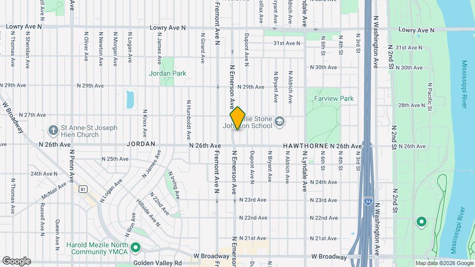 2620 Emerson Ave N Map and Location Details