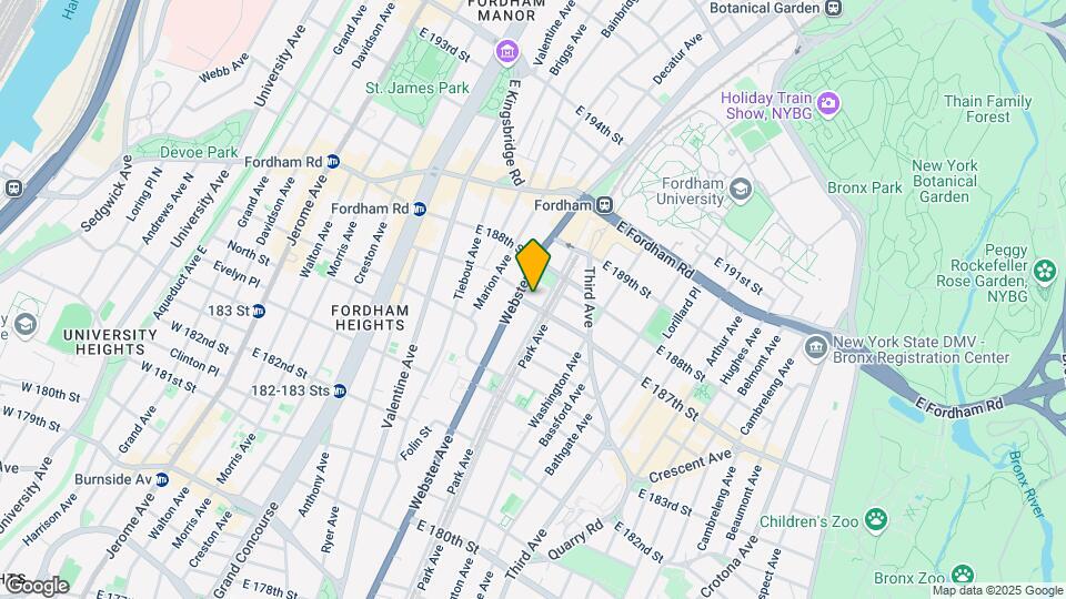 415 E 187th St Map and Location Details