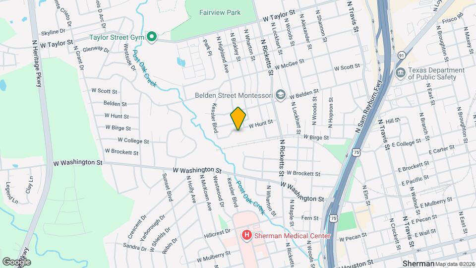 1126 W Hunt St Map and Location Details