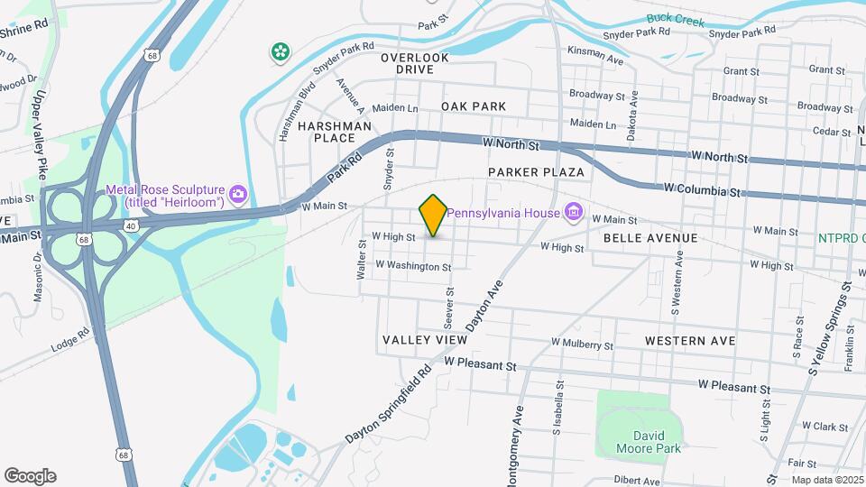 1725-1727-1727 W High St Map and Location Details