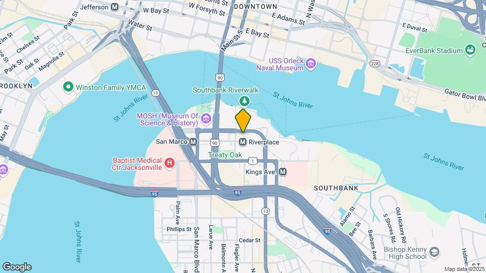 1300 Riverplace Blvd Map and Location Details