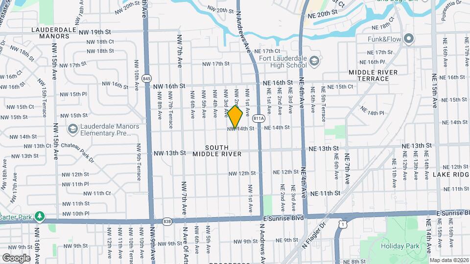 1339 NW 2nd Ave Map and Location Details