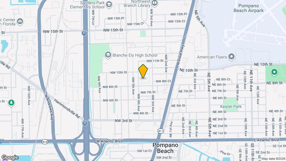 844 NW 3rd Way Map and Location Details