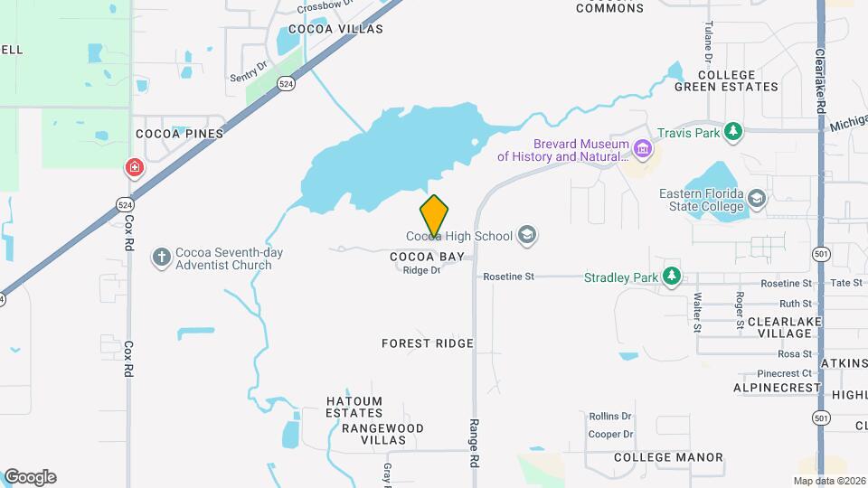 1612 Cocoa Bay Blvd Map and Location Details