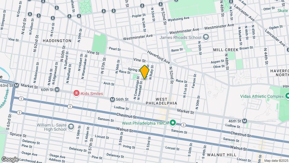 138 N 54th St Map and Location Details