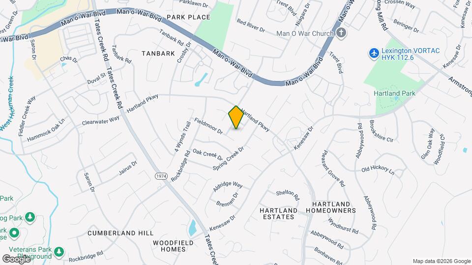 1305 Amherst Dr Map and Location Details