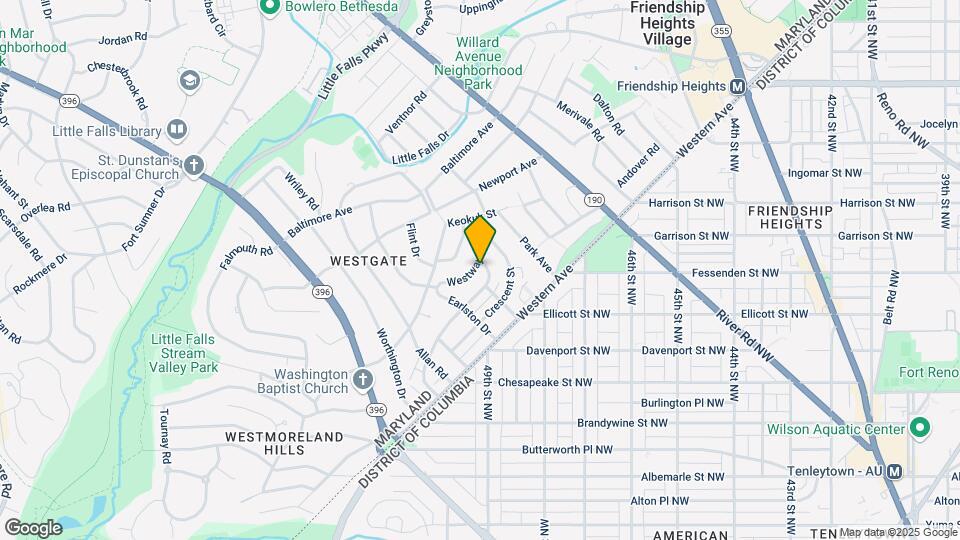 4908 Bayard Blvd Map and Location Details
