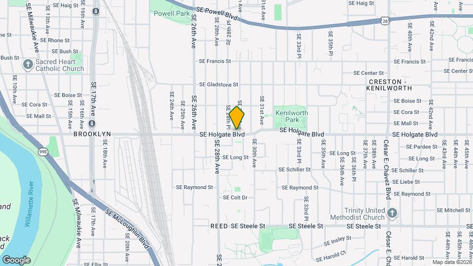 4451 SE 29th Ave Map and Location Details