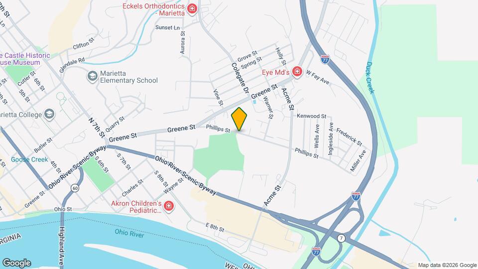 400 Phillips St Map and Location Details