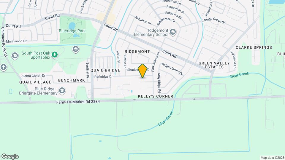 5030 Ridgecreek Dr Map and Location Details