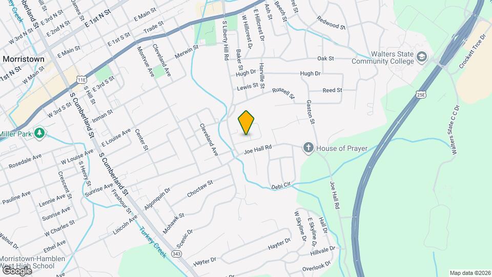 1117 Liberty Hall Dr Map and Location Details