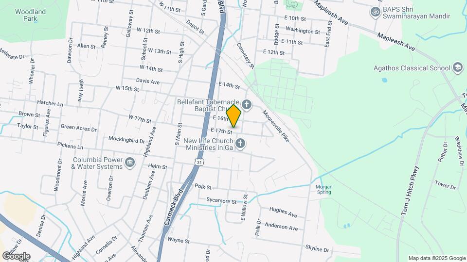 317 E 17th St Map and Location Details