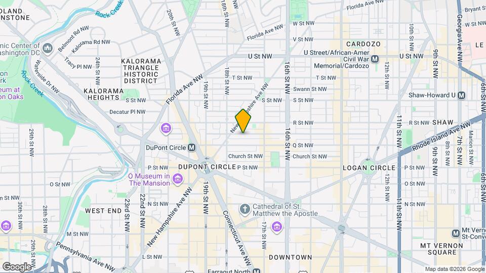 1748 Corcoran St NW Map and Location Details