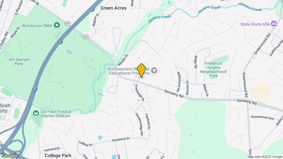 1455 Senseny Rd Map and Location Details