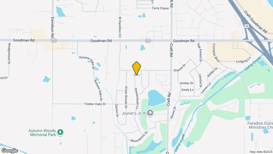 6668 Shenandoah Ln Map and Location Details