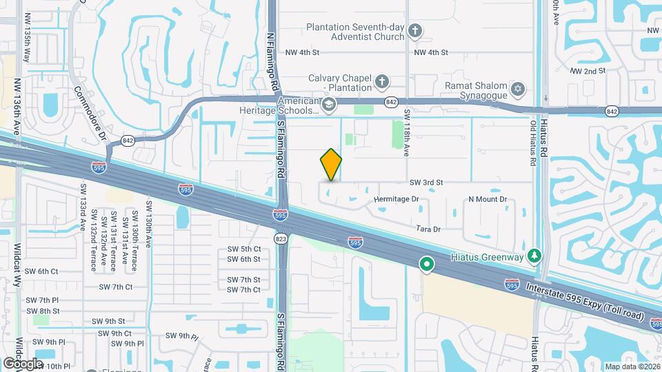 12140 SW 3rd St Map and Location Details