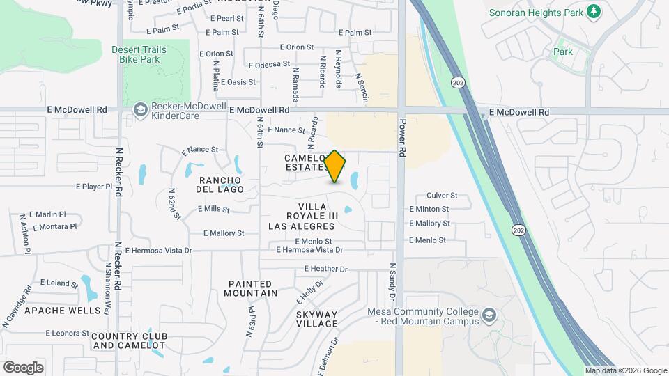 6620 E Melrose St Map and Location Details