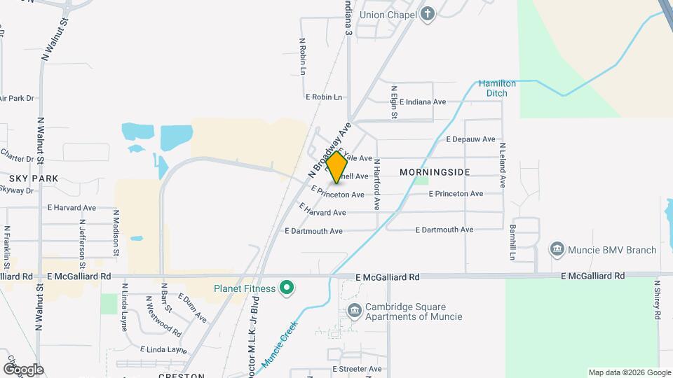 1610 E Princeton Ave Map and Location Details