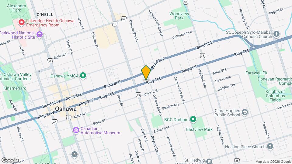 310 King St E Map and Location Details