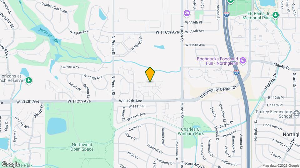 1185 W 112th Ave Mapa y Detalles de la Ubicación