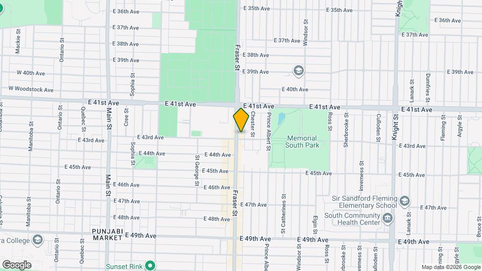 5888-5896 Fraser St Map and Location Details