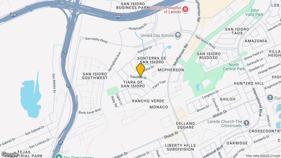 1011 Sapphire St Map and Location Details