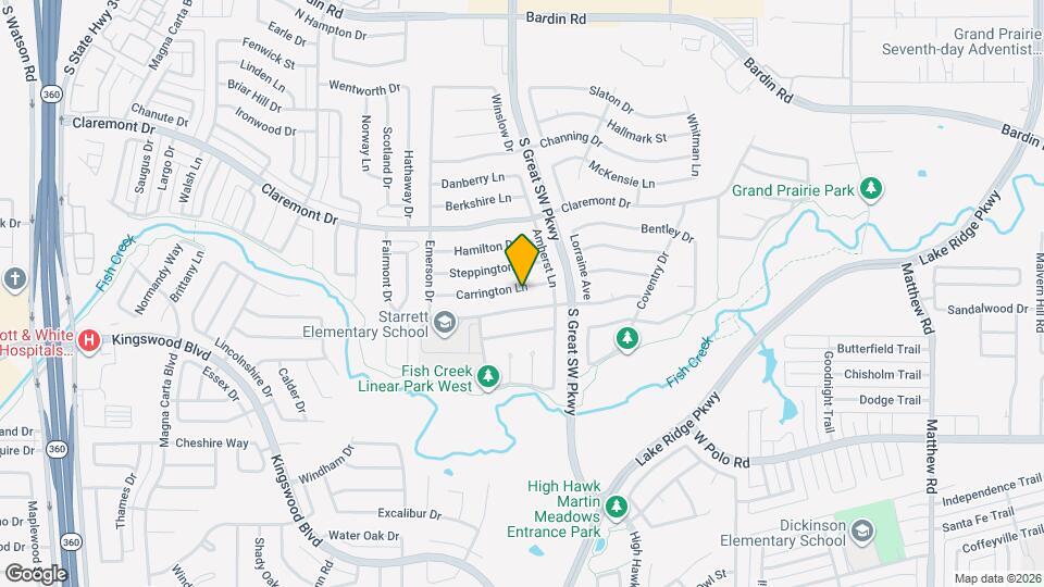 2621 Carrington Ln Map and Location Details