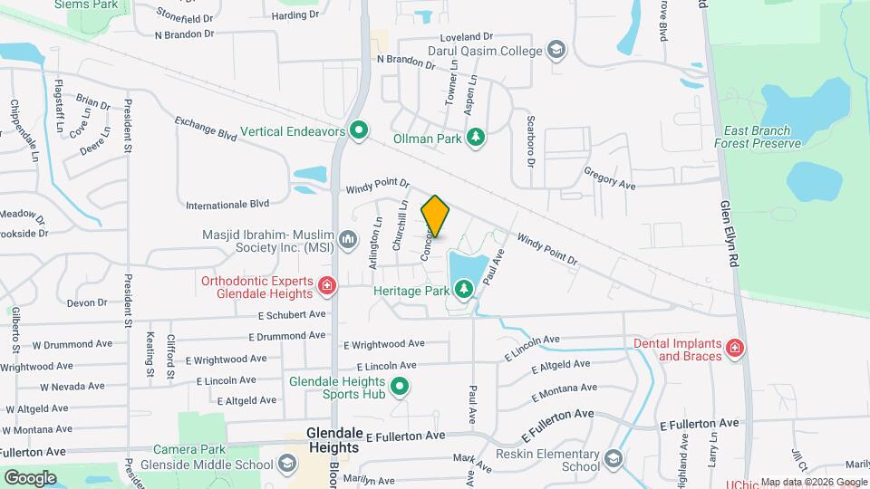 1777 Concord Dr Map and Location Details