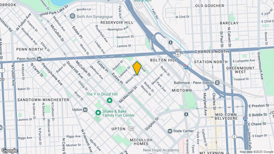 1620 Bolton St Map and Location Details