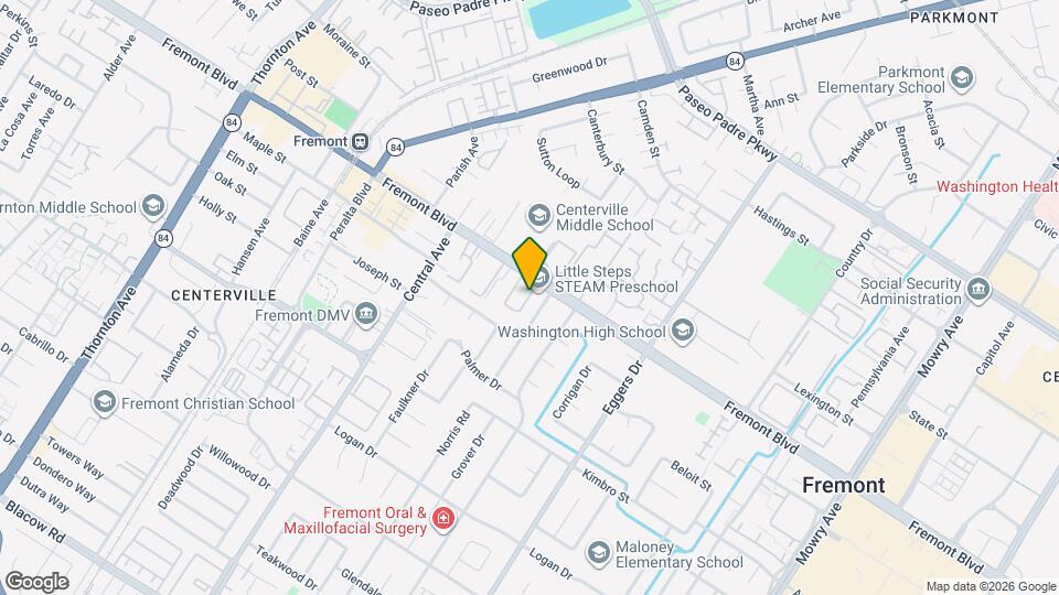 4085 Abbey Ter, Unit Fremont Mapa y Detalles de la Ubicación