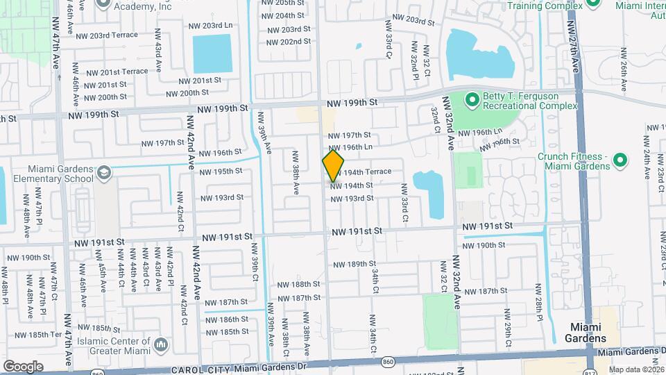 3632 NW 194th St Map and Location Details
