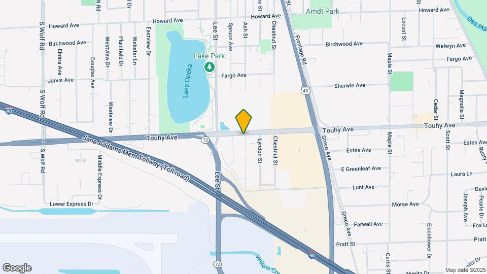 10575 E Touhy Ave Map and Location Details